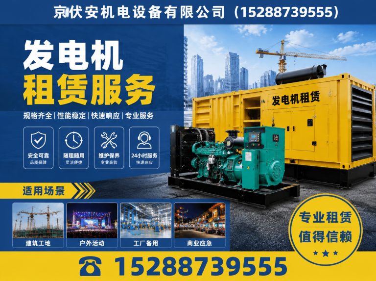 恩施发电机租赁展示图